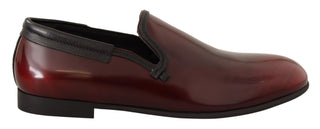 Bordeaux Patent Leather Dress Loafers Shoes