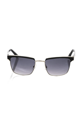 Black Metallic Fibre Men Sunglasses