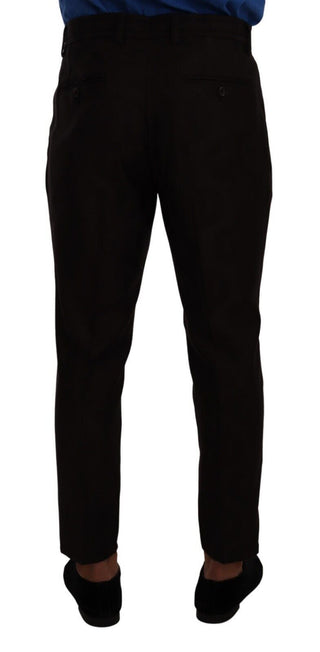 Bordeaux Wool Men Skinny Trouser Pants