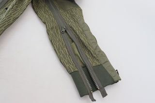 Green Striped Cargo Zipper Leg Men Trouser Pants