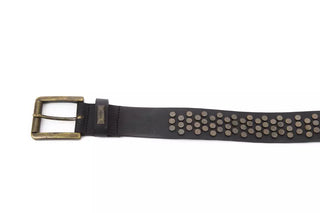 "Black Cowhide Women Belt"