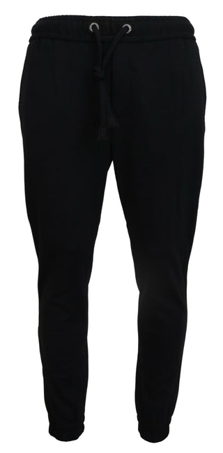 Black Mens Sport Wool Sweatpants Pants
