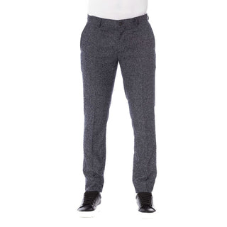 Black Cotton Men Pant
