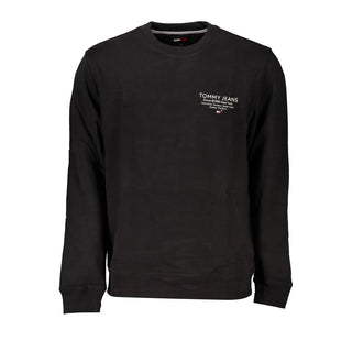 Black Cotton Men's Sweatshirt