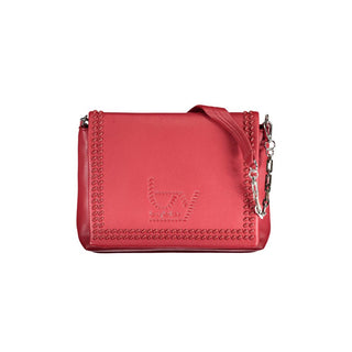 Rosso Polyurethane Women Handbag