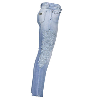 Azzurro Cotton Women Jeans