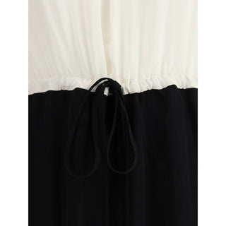 Multicolor Silk Casual Dress