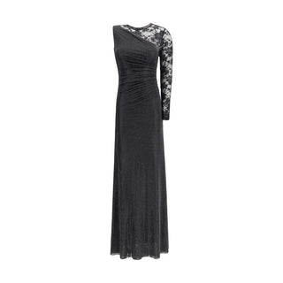 Black Polyester Casual Dress