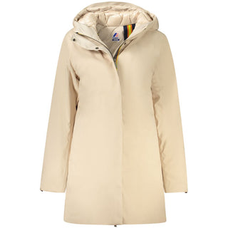 Beige Polyester Jackets & Coat