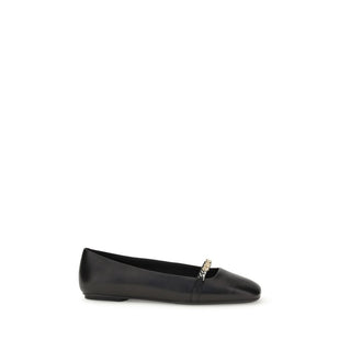Black Calf Leather Bos Taurus Ballet Flats