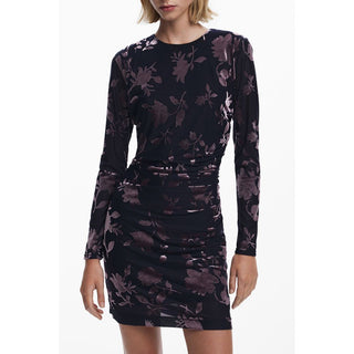 Blue Polyester Women Dress