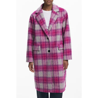 Pink Wool Women Coat