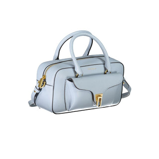Blue Leather Handbag