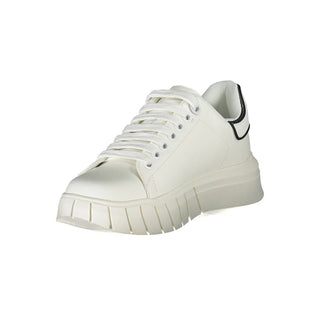 White Polyester Sneaker