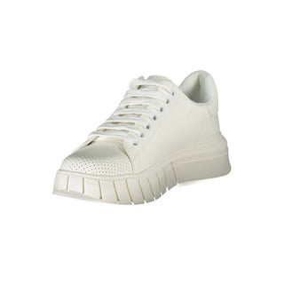 White Polyester Sneaker