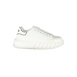 White Polyester Sneaker