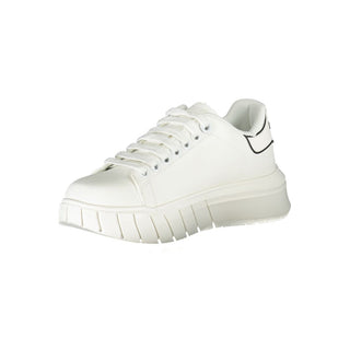 White Polyester Sneaker