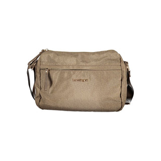 Beige Polyester Women Handbag