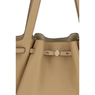 Beige Leather Handbag