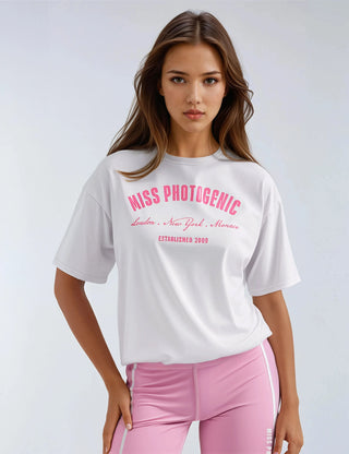 City Lifestyle T-Shirt White Pink