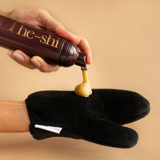 He-Shi Gold Foaming Mousse  - Medium Self Tan - Quick Dry - Easy to Apply
