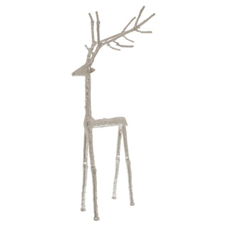 Large Silver Standing Stag  Ornament