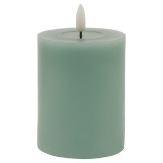 Luxe Collection Melt Effect 3x4 Sage LED Wax Candle