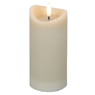 Luxe Collection Natural Glow 2.75x6 Taupe Melted LED Candle