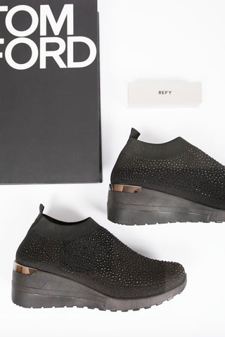 Embellished Wedge Sock Trainers