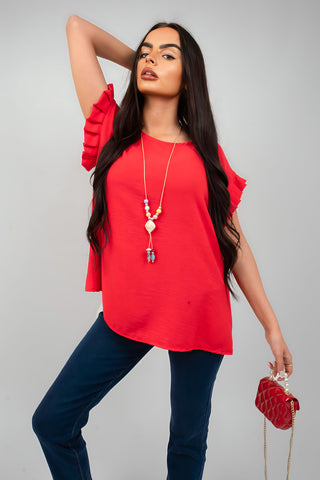 Oversized Top and Wide Leg Trousers Co-ord Set