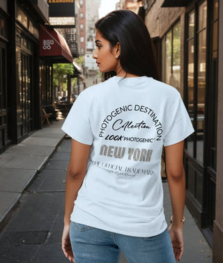Black Graphic Destination Collection New York T-Shirt - Light Blue