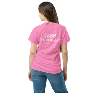 Join The Set Look Photogenic White Logo T-Shirt - Pink