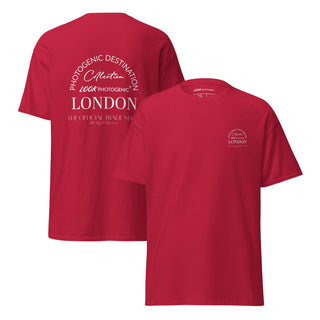 White Graphic Collection Destination London Unisex T-Shirt - Navy