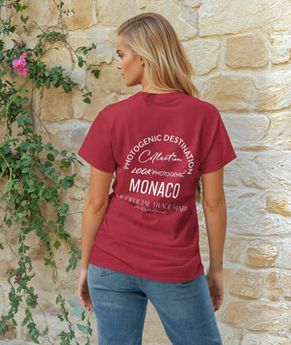 White Graphic Destination Collection Monaco T-Shirt - Cardinal