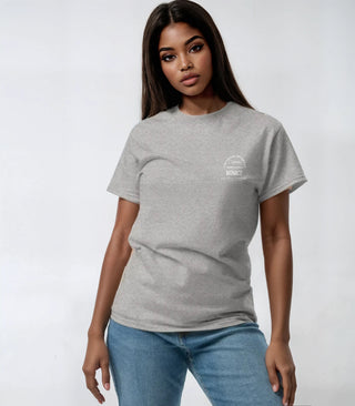 White Graphic Destination Collection Monaco T-Shirt - Sport Grey