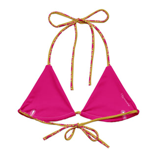 A Million Looks Halter Neck Bikini Top - Hot Pink Miss Photogenic
