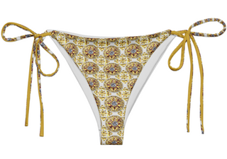 A Million Looks Tie Side Bikini Bottom - Gold Miss Photogenic
