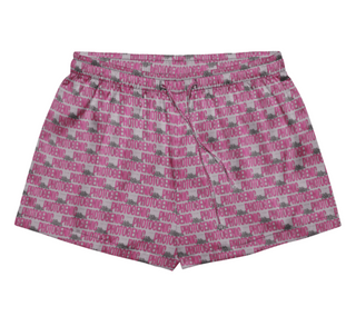 Bold Logo Print Pyjama Shorts - Mulberry Miss Photogenic