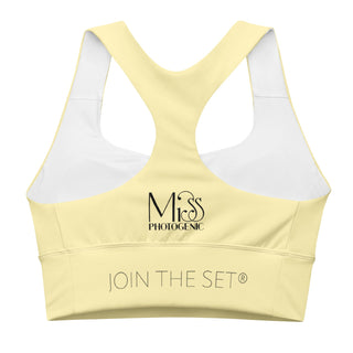 Butter Yellow Sports Crop Yoga Top Miss Photogenic