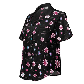 Ditzy Flower Logo Print Pyjama Shirt Miss Photogenic