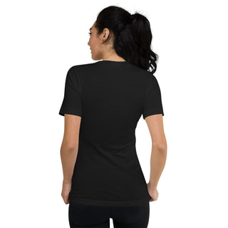 Graphic V Neck T-shirt - Black Miss Photogenic