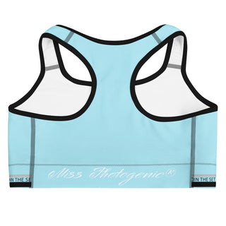 Join The Set Reel Sports Bra - Aqua Miss Photogenic