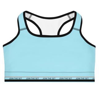 Join The Set Reel Sports Bra - Aqua Miss Photogenic