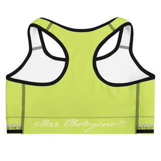 Join The Set Reel Sports Bra - Lime Miss Photogenic