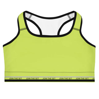 Join The Set Reel Sports Bra - Lime Miss Photogenic