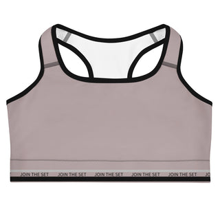 Join The Set Reel Sports Bra - Mocha Miss Photogenic