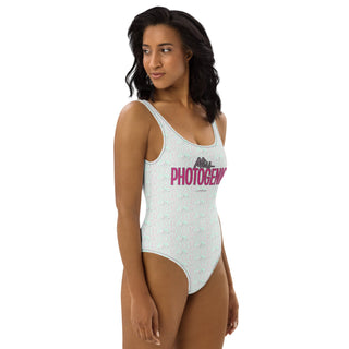 Miss Photogenic Logo One Piece Swimsuit - Mint