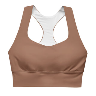 Mocha Sports Crop Yoga Top Miss Photogenic