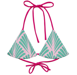 Miss Photogenic Pattern Print Bikini Top