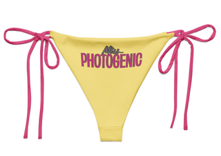 Penelope Contrast Tie Bikini Bottom - Pale Yellow Miss Photogenic